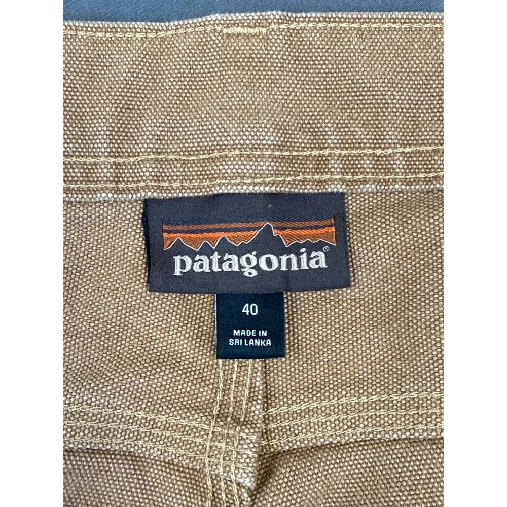 Patagonia Men's Iron Forge Hemp 5-Pocket Work Pants 40x30 Tan Brown Distressed